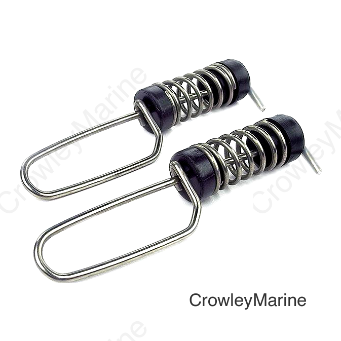 Seachoice 78361 Stainless Steel Antenna Flag Clips (2 Per Pack)