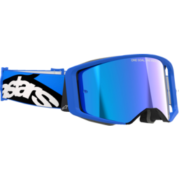 Supertech Goggle - Stream - Blue - Blue Mirror thumbnail-1