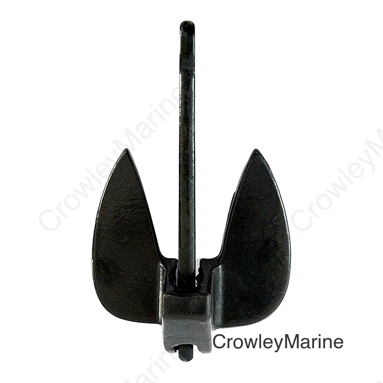 Seachoice Navy Anchor, Vinyl Coated Cast Iron, 28lbs, Black