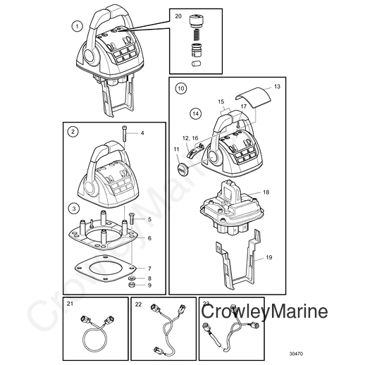 Control Lever(V2) - Volvo Penta (22861796)
