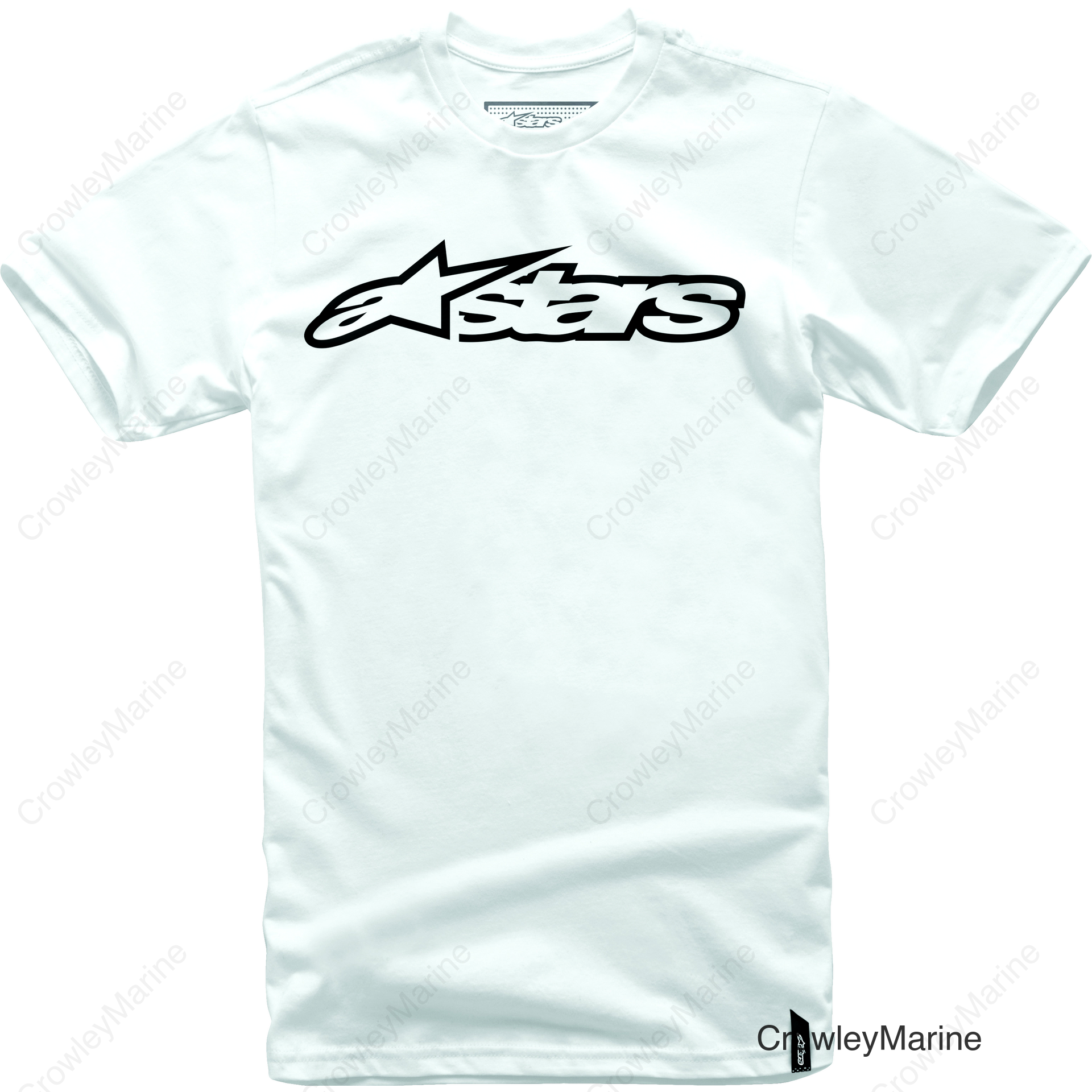 BLAZE TEE WHITE/BLACK MD