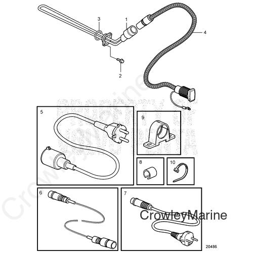 Engine Heater (V2) - Volvo Penta (20460596)