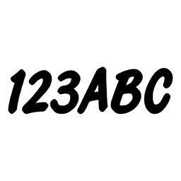 Hardline Series 400 Registration Kit, Smooth Cursive Font With Left to Right Color Gradation (Includes 4 Sets of 3" A-Z, 0-9) thumbnail-0