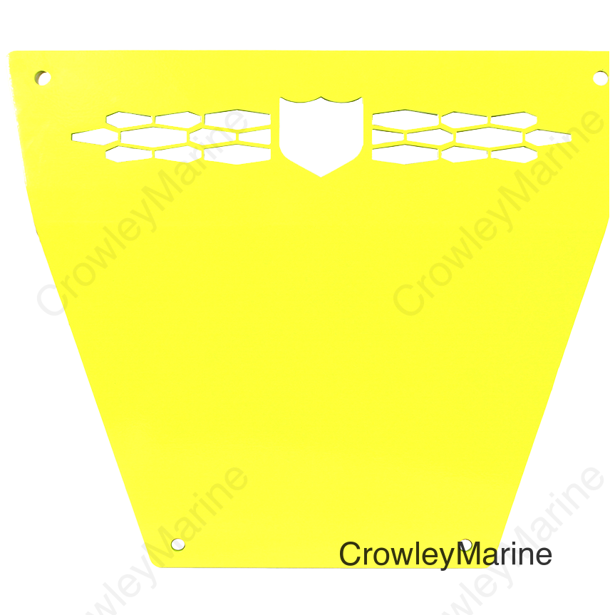 FRONT RACE SKID PLATE LIME SQUEEZE POL