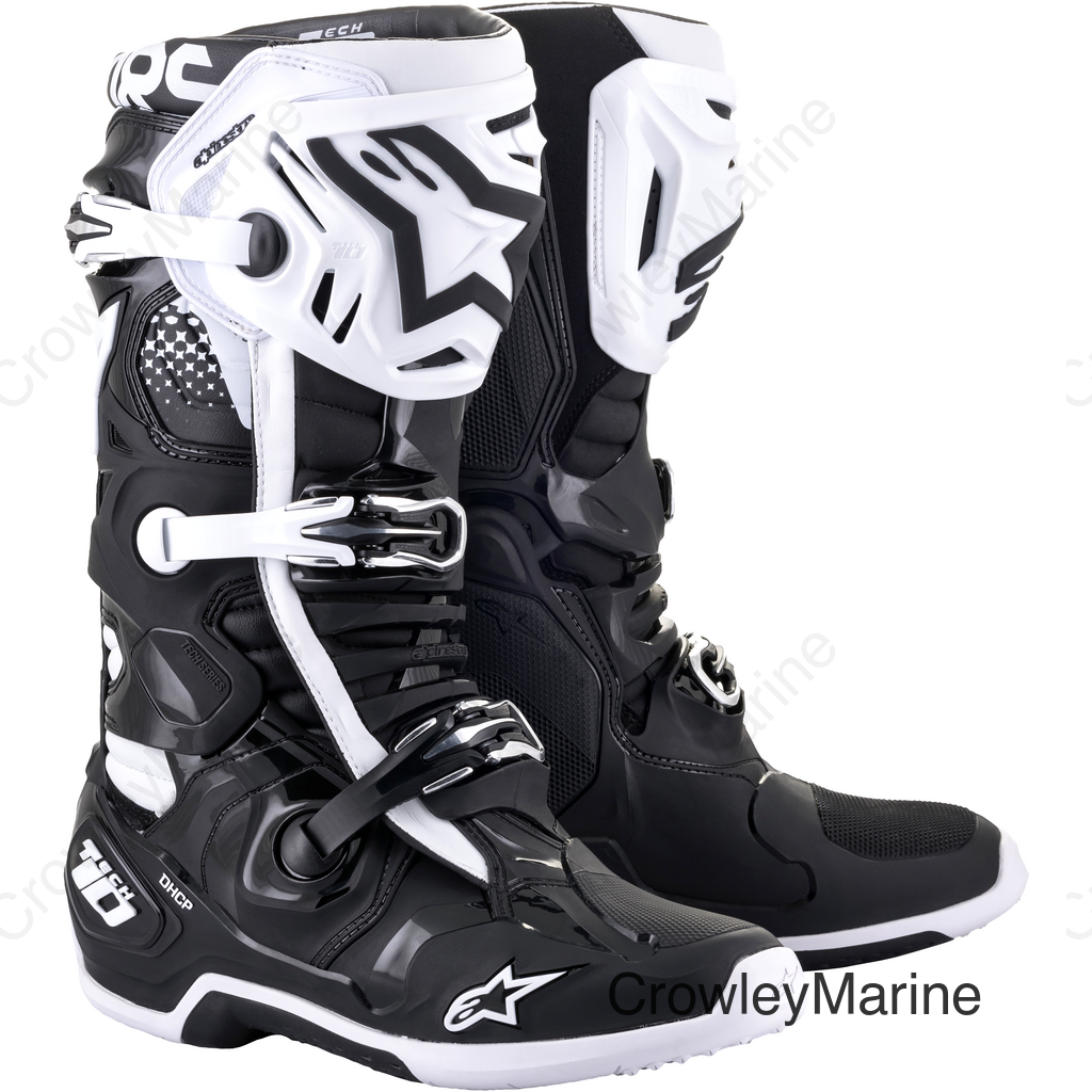 Tech 10 Boots - Black/White - US 13