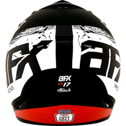 FX-17 Helmet - Attack - Matte Black/Red - XS thumbnail-0
