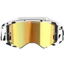 Supertech Goggle - Corp - White/Gold - ABS Vision - Gold Mirror thumbnail-3