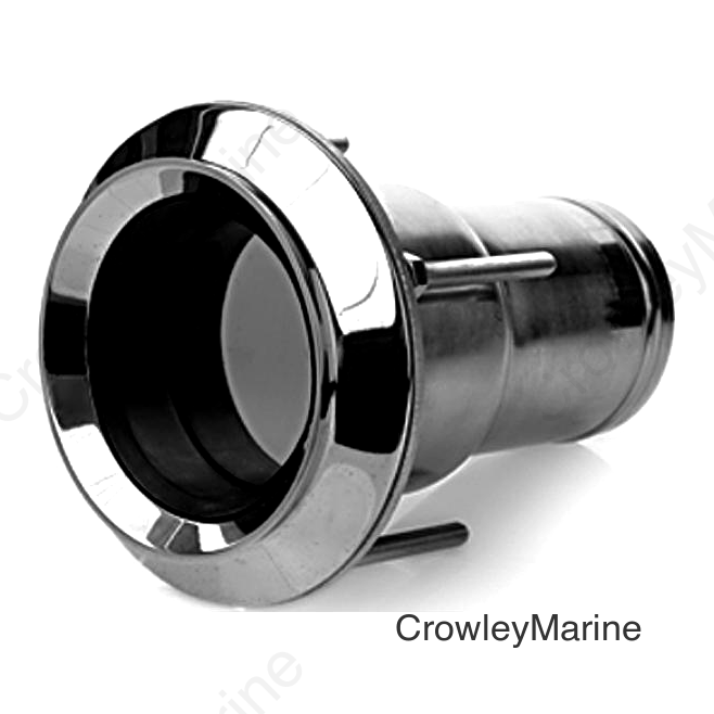 SeaDog Exhaust Thru Hull | Cast 316 Stainless | Includes Stainless Flap with Rubber Seal