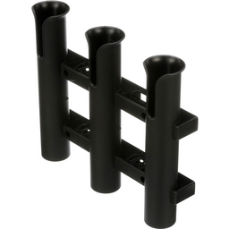 Seachoice Fishing 3-Rod Storage Rack, Holds 3 Fishing Rods with Slots for Knives and Pliers, Black thumbnail-1