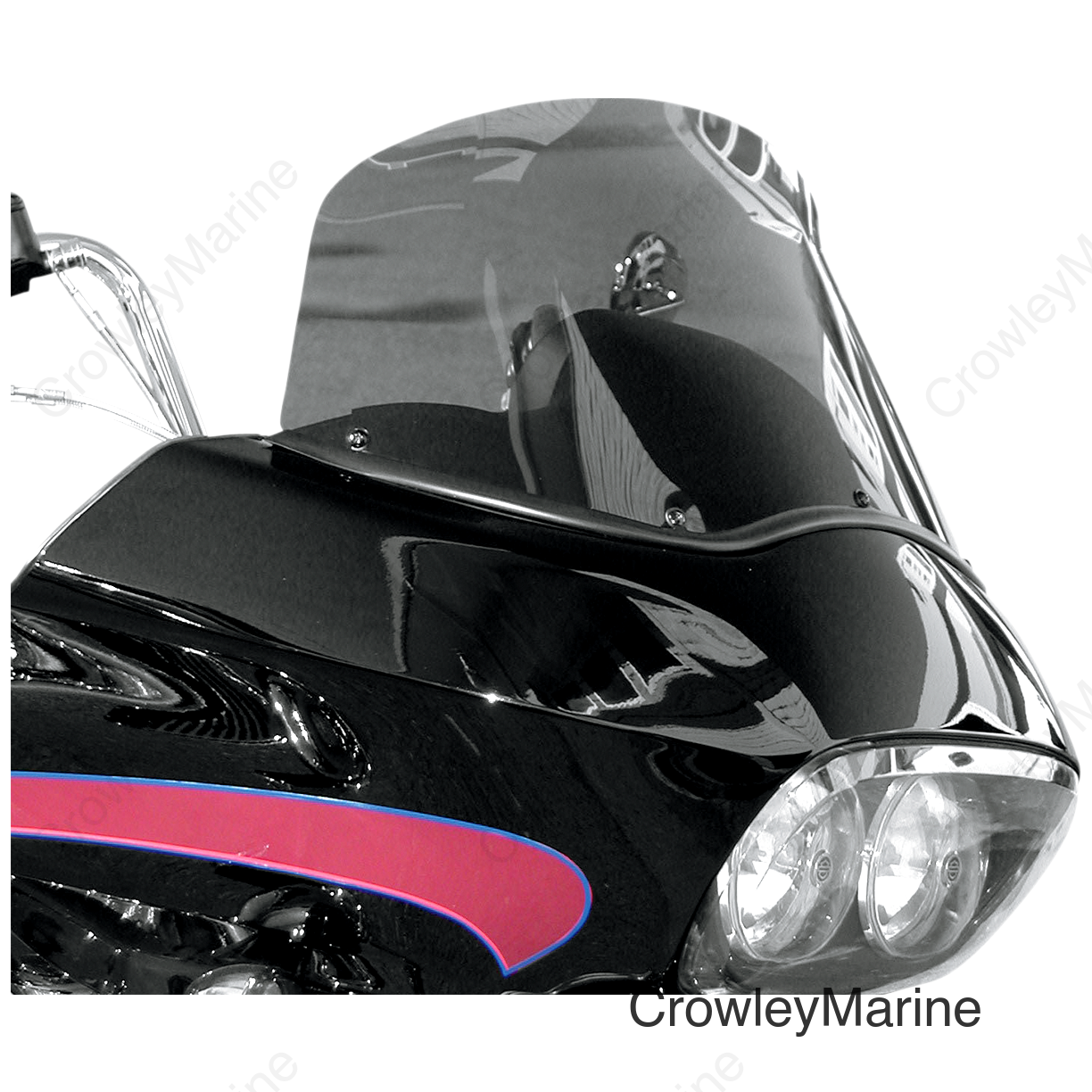Windshield - Dark Smoke - 12" - FLTR