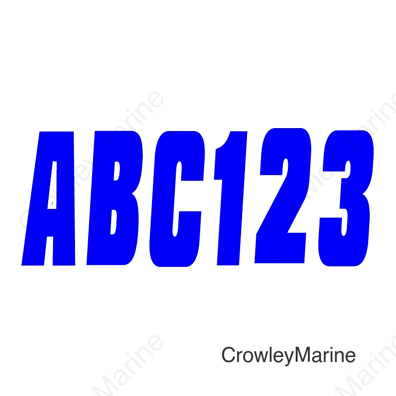 Hardline Series 350 Registration Kit, Solid Color Font (Includes 4 Sets of 3" A-Z, 0-9)