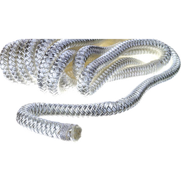 Seachoice Double-Braid Nylon Dock Line w/ Eye Splice, Pre-Shrunk, Heat Stabilized, 1/2 In. X 20 Ft., White thumbnail-2