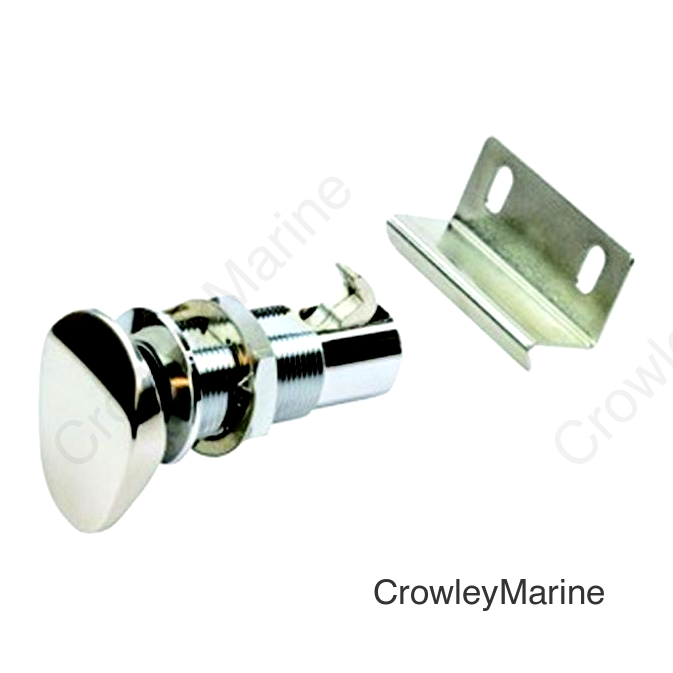 Seadog 225400-1 Push Button Cabinet Latch, Oval