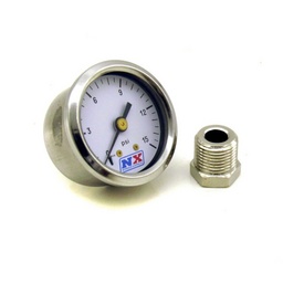 Nitrous Express Pressure Gauge (0-15 PSI w/Adaptor) thumbnail-2