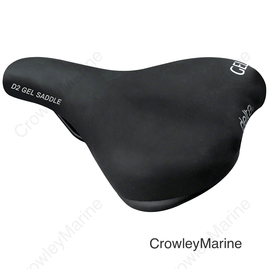 Delta D2 Comfort Gel Saddle - Steel Black