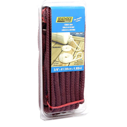 Seachoice Braided Bumper Fender Line, 3/8 in. X 6 Ft., Burgandy Red thumbnail-1