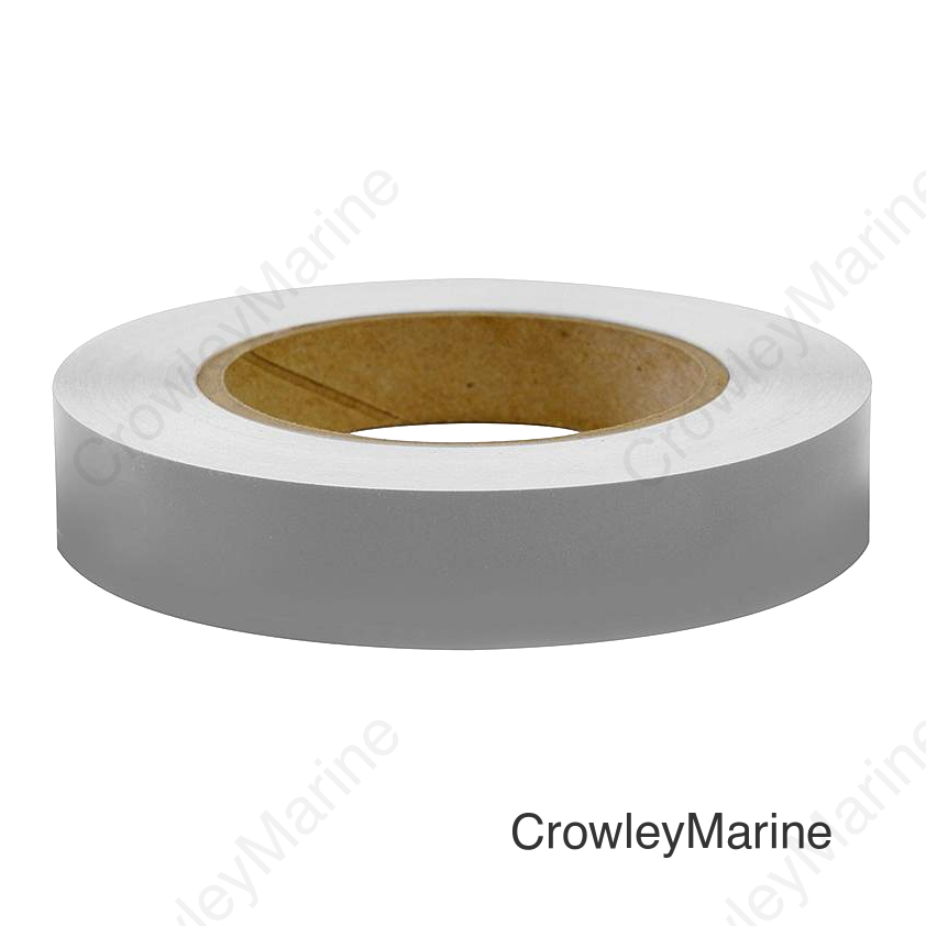 Seachoice 50-77963 Self-Adhesive Boat Striping Tape, 3 Mil Vinyl, 1" x 50', Silver