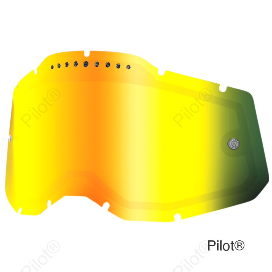 Accuri 2/Racecraft 2/Strata 2 Dual Lens - Vented - Gold Mirror
