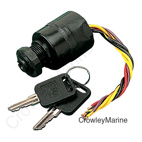 3 Position Magneto Style Ignition/Starter Switch