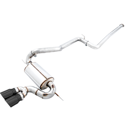AWE Tuning Ford Focus ST Touring Edition Cat-back Exhaust - Non-Resonated - Diamond Black Tips thumbnail-0