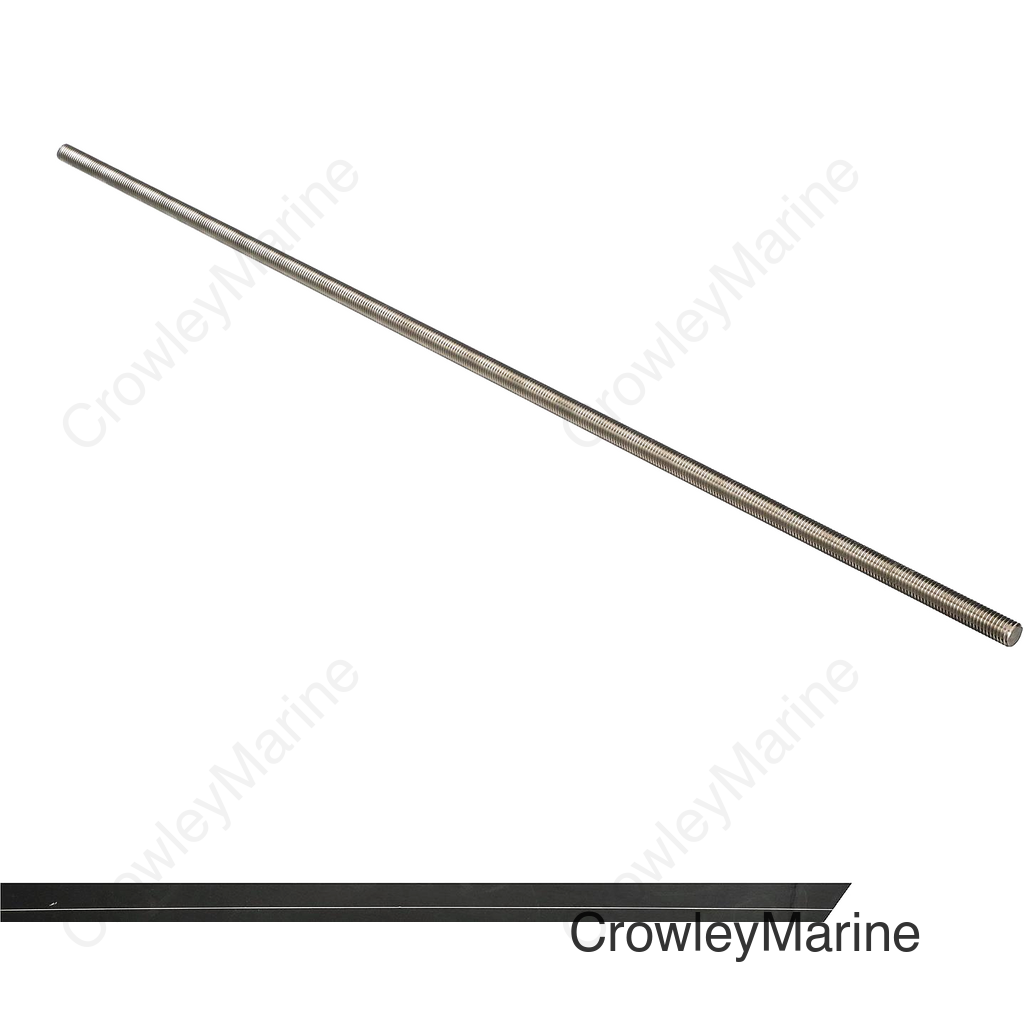 Seachoice 304 Stainless Steel Thraded Rod For Bow Lifting, 5/8 In. 11 Thread