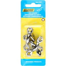 Seachoice Multi-Purpose Chrome-Plated Zinc 3/8 in. Eye Straps, Set of 4 thumbnail-4