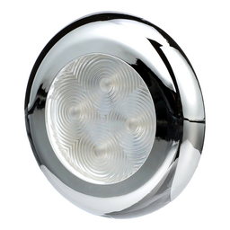 Seachoice LED Courtesy Interior Light Chrome/White Bezel, White LED thumbnail-1