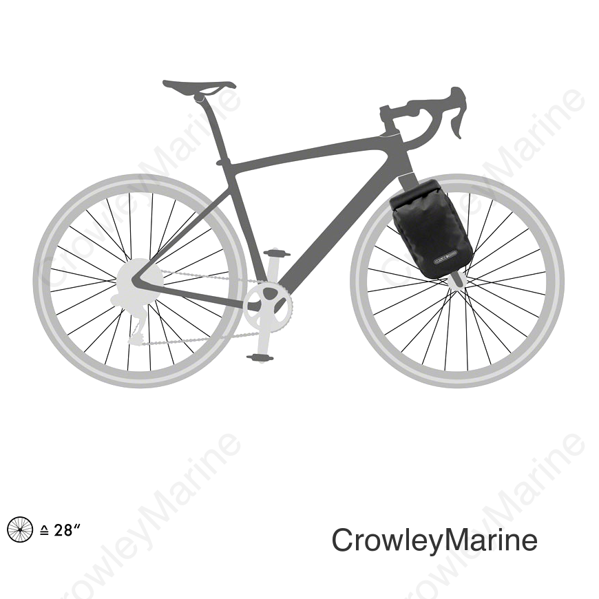 Ortlieb Fork Pack Plus Front Pannier - 5.8L Each Black