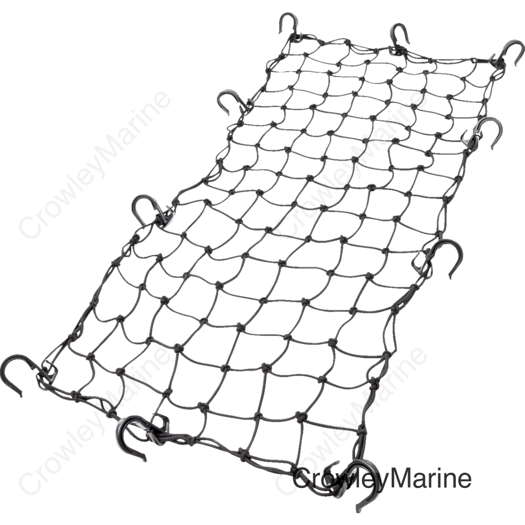CARGO NET ADJUSTABLE BLACK 15"X30"