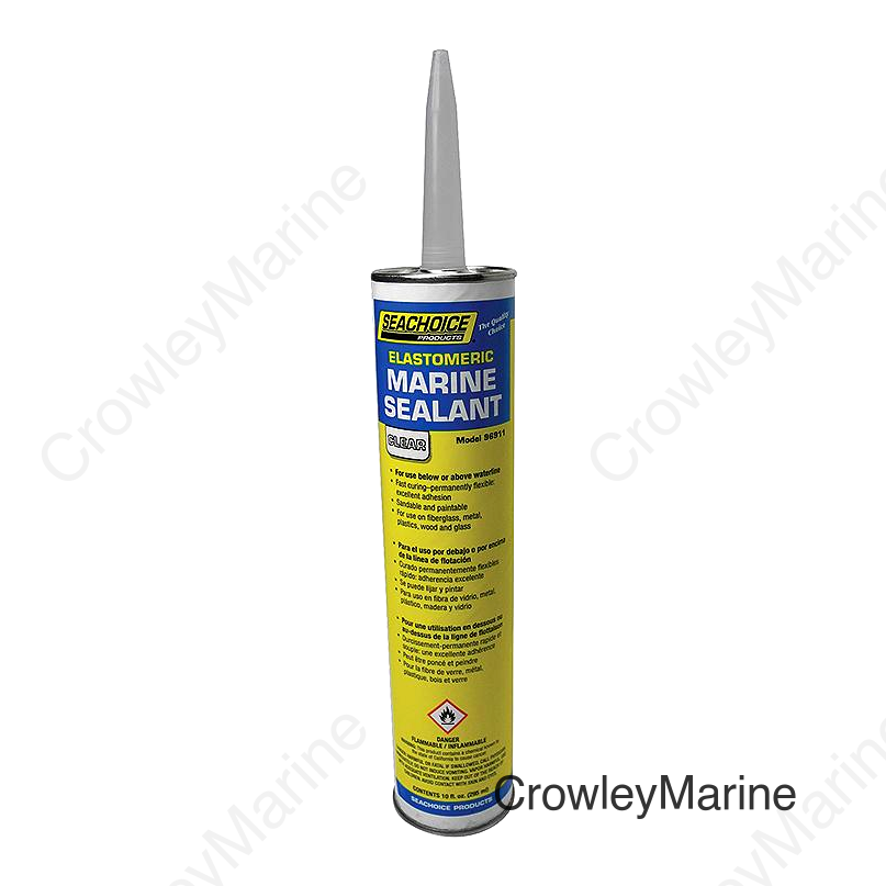 Seachoice 96911 Elastomeric Clear Marine Sealant, 10 oz.
