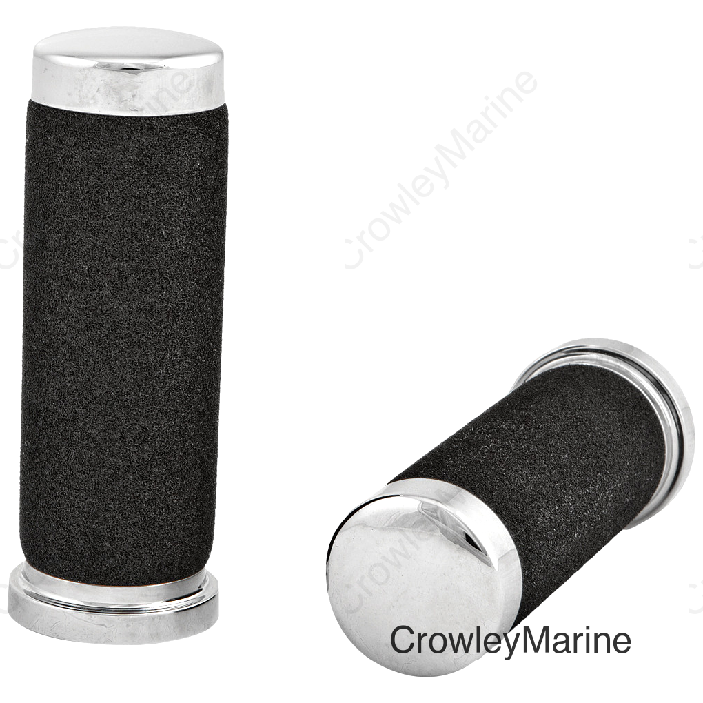 GRIPS FOAM CHROME W/O THROTTLE SLEEVE