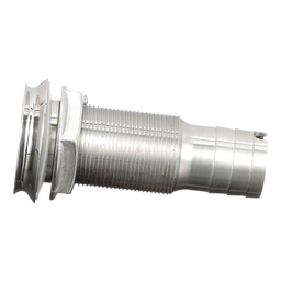 Seachoice Mega-Flow Dripless Thru Hull Fitting, 316 Stainless Steel, Fits 1 in. Hose, 1-1/2 in. Max. Hull thumbnail-1