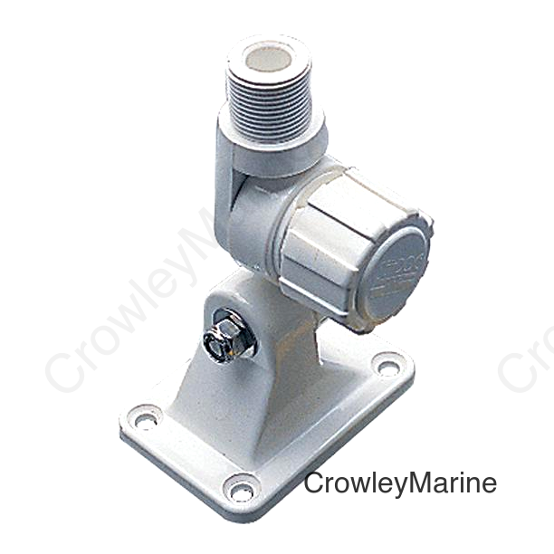 SeaDog 329100 White Adjustable Antenna Base | 1/4" Fastener