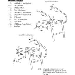 Seachoice Universal Swim Platform With Under Mount Telescoping Ladder thumbnail-1