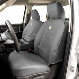 Covercraft 22-24 Chevrolet Silverado Carhartt PrecisionFit Custom Front Row Seat Covers - Gravel