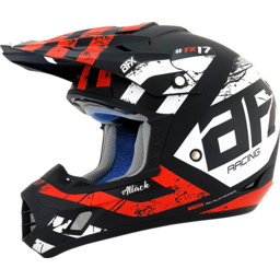 FX-17 Helmet - Attack - Matte Black/Red - XS thumbnail-3