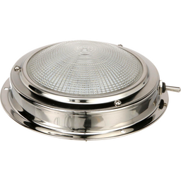 Seachoice LED Surface-Mount Dome Light, Bright White, Stainless Steel Flange, 5 in. Diameter thumbnail-0
