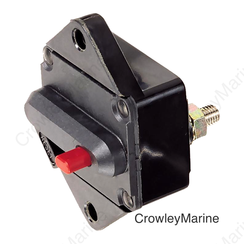 Seachoice 11463 285 Series Panel Mount Circuit Breaker, 50 Amp