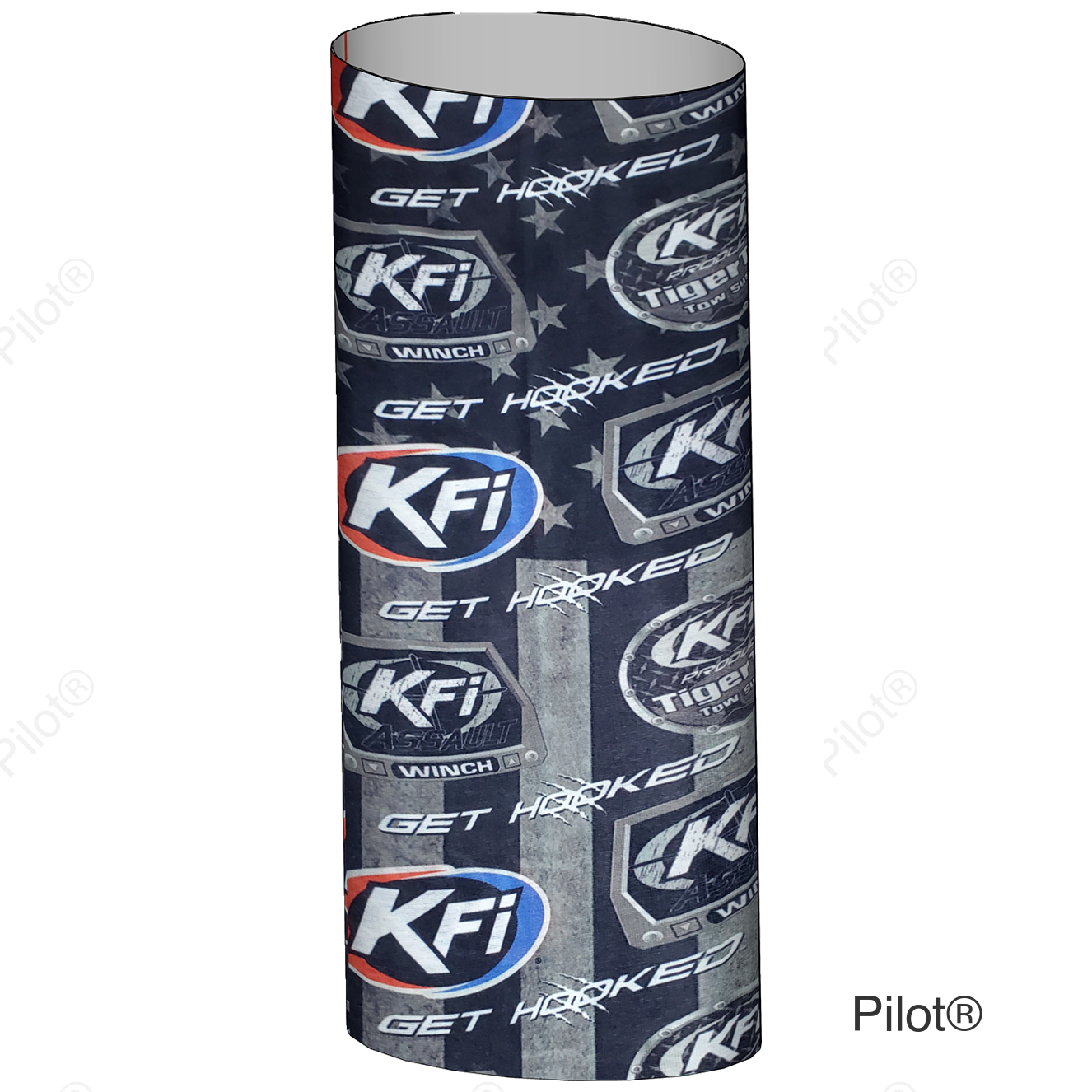 Face Mask with KFI Logos - Black