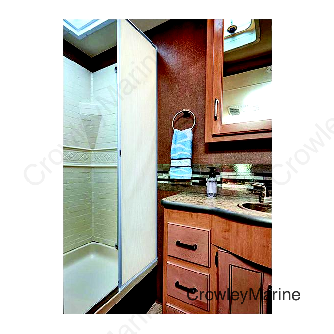 AP Products 0153302 Slow-Roll RV Shower Screen, 48" x 64"