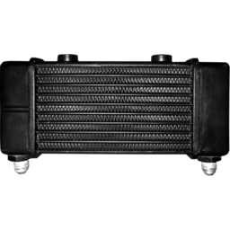 Universal Oil Cooler - 10-Row - Gloss Black