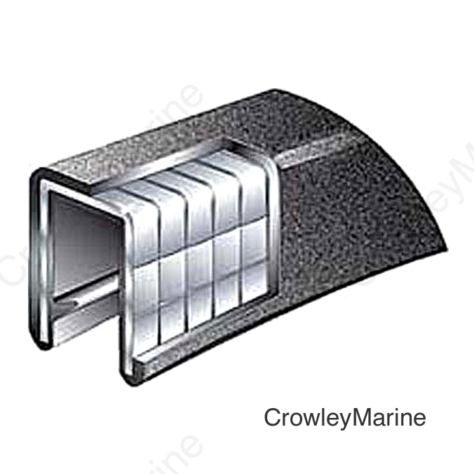 1/4 X 25' Flex Trim Black