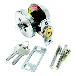 Valterra L32CS3008 Stainless Steel 3 Way Universal Single Cylinder RV Lock Unlock Deadbolt thumbnail-0