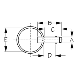 Stainless Release Pin 1/4" x 1", Pr. thumbnail-1