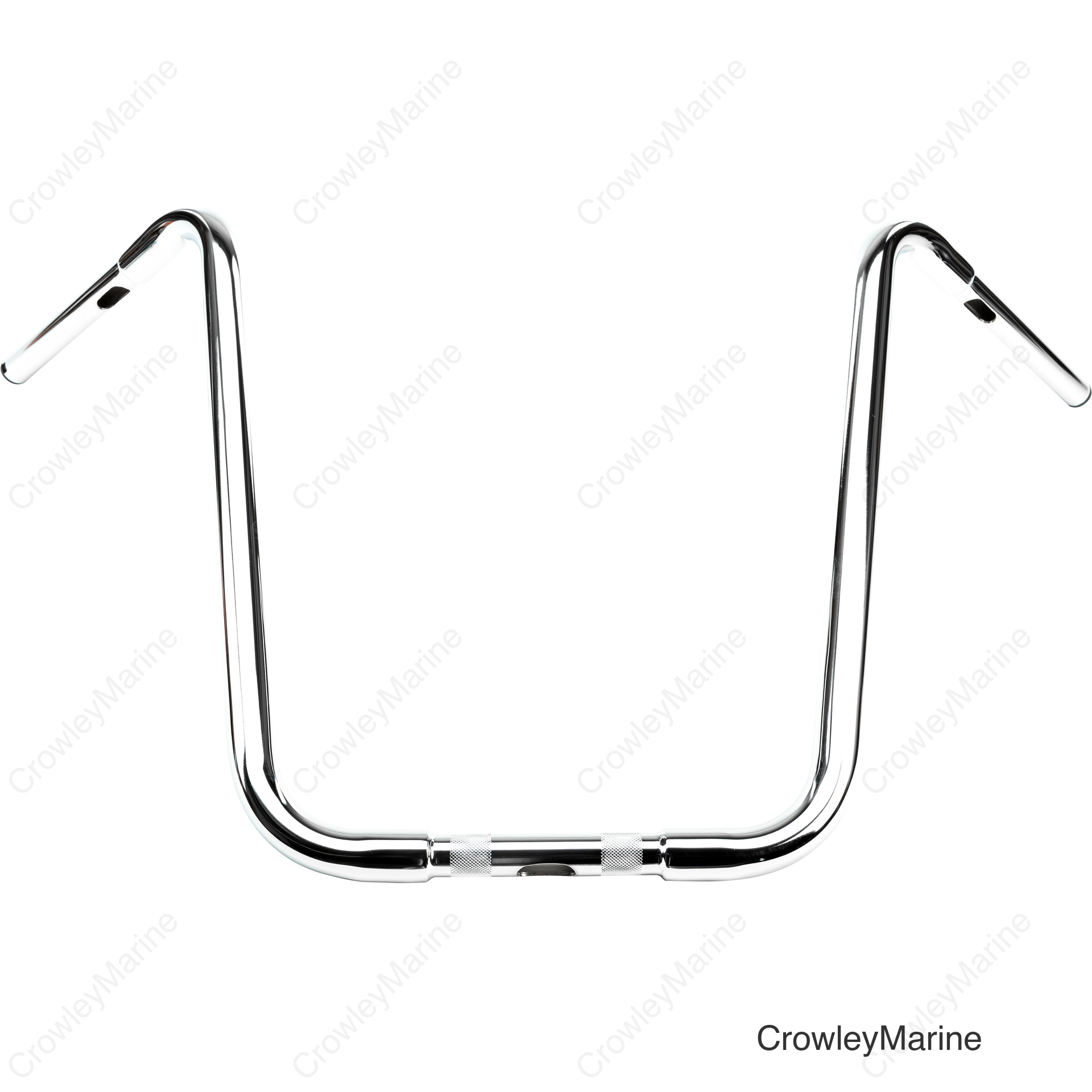 20" CHROME APE HANGERS 1" THRU CLAMP -TBW