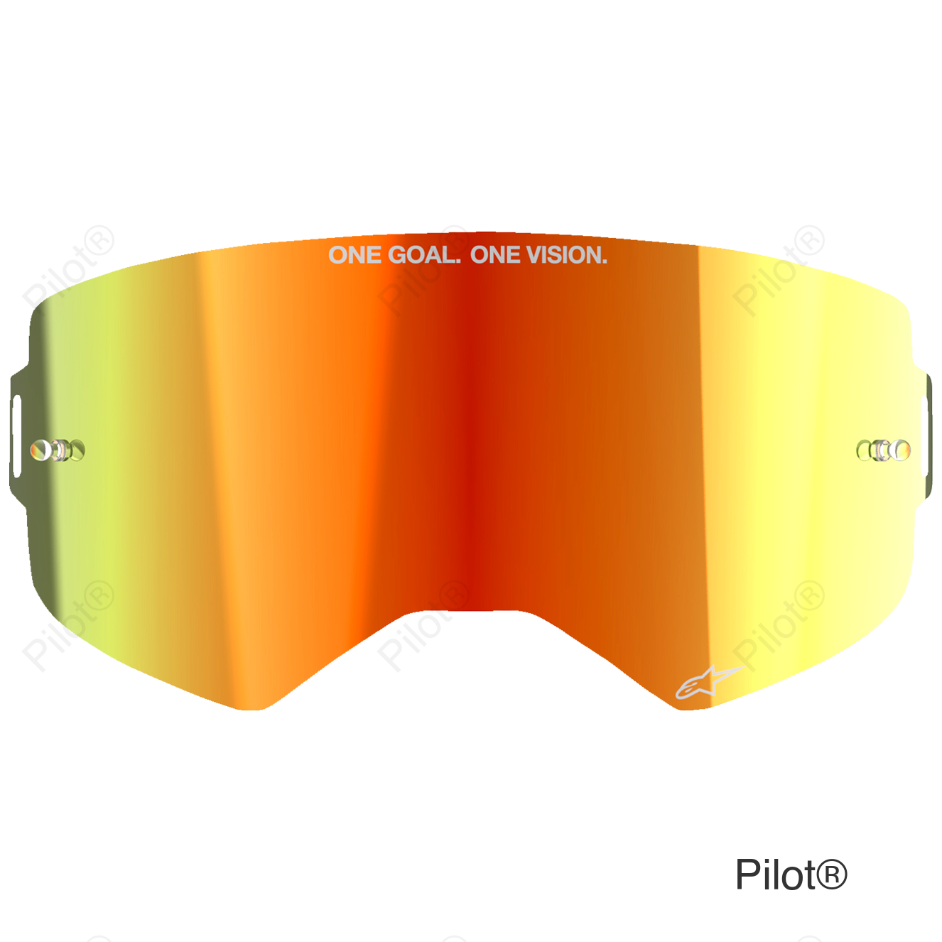 Supertech Lens - ABS Vision - Red Mirror