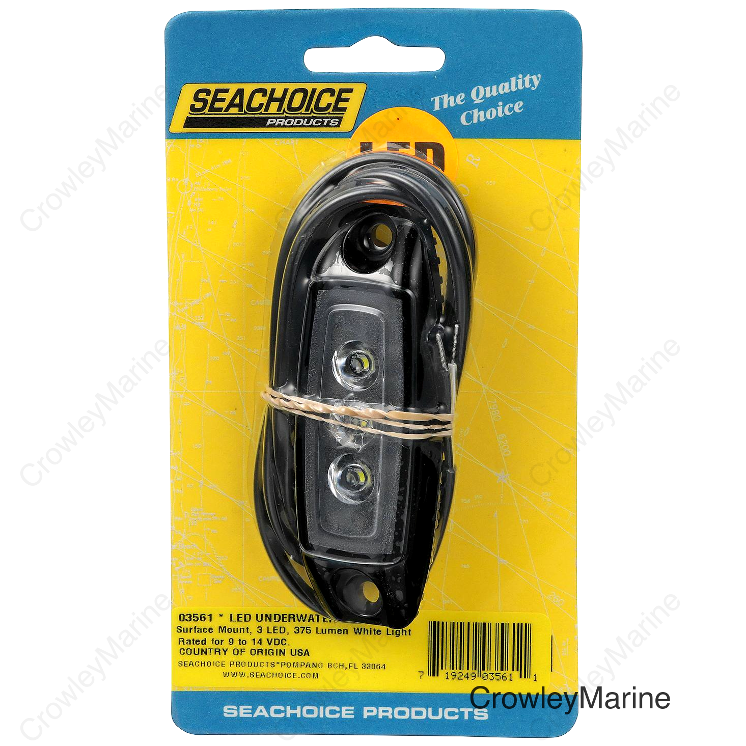 Seachoice Water Dragon LED Underwater Light, 3 White LEDs, 375 Lumens