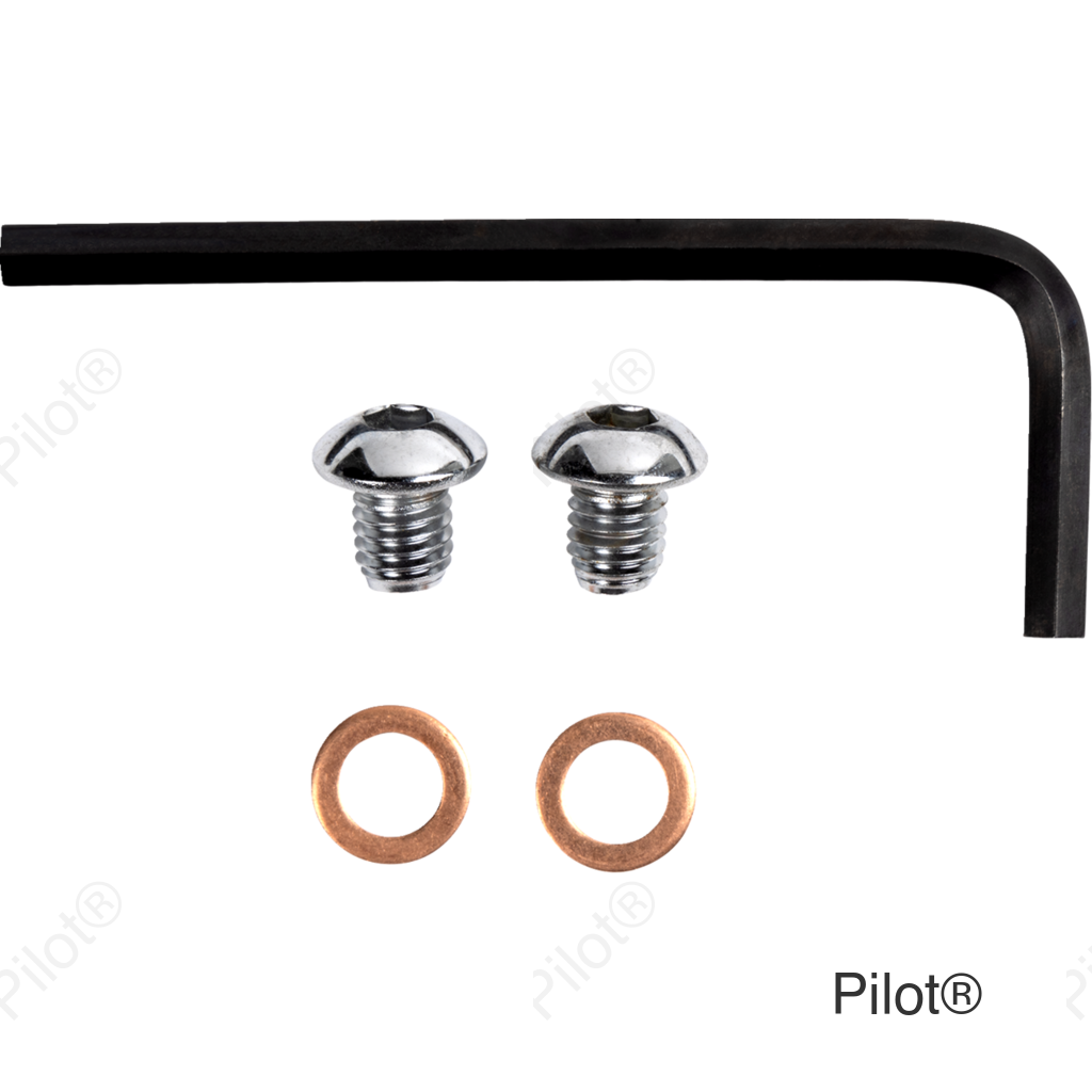 Drain Plug - Fork - Button-Head - Chrome