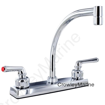 KITCHEN FAUCET,8" HI-ARC 2 LEVER TEACUP, PLASTIC (RV0000651)