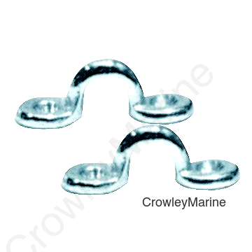 Taylor Chromed Zamak Eye Straps 1-1/2" L (Sold as Pair)